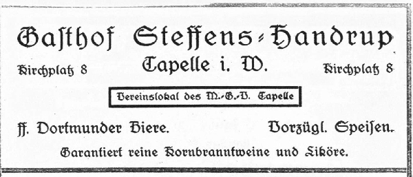 Werbung Steffens 1930