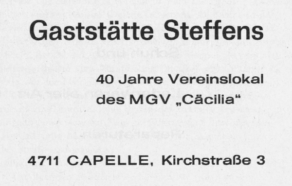 Werbung Steffens 1969