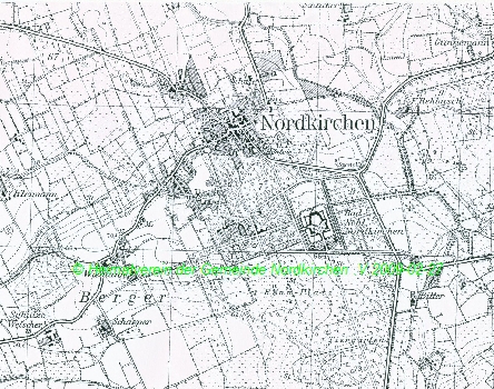 Nordkirchen 1 Karte von 1953 Ausschnitt
