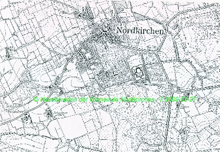 Nordkirchen 1 Karte von 1966 Ausschnitt