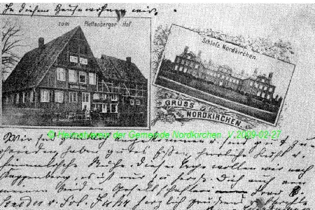 Nordkirchen 2 Alte Postkarte um 1900 3
