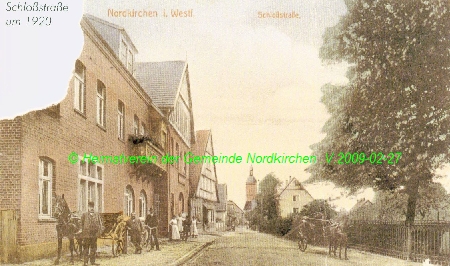 Nordkirchen Schlossstrae um 1920