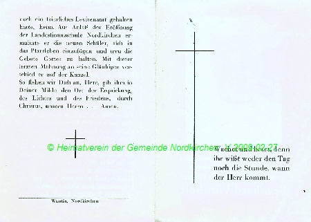 Nordkirchen W Beerdigung Pastor Vollmer 1950 00