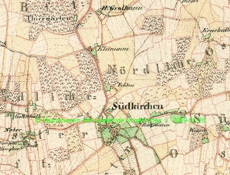 Südkirchen 1 AA Karte von 1848