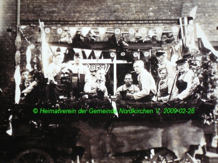 Sdkirchen W Umzug Handwerkerwagen Hitler-Zeit
